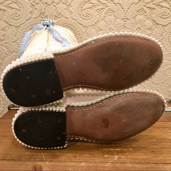White Leather Bridal Bling Custom Cowgirl Boots 6M - Picture 7 of 10